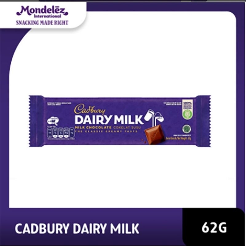 

CADBURY DAIRY MILK CHOCOLATE 62 gr