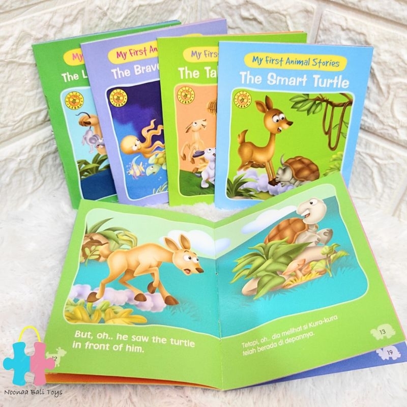 My First Animal Stories Buku Dongeng Cerita Anak Bilingual English Indonesian