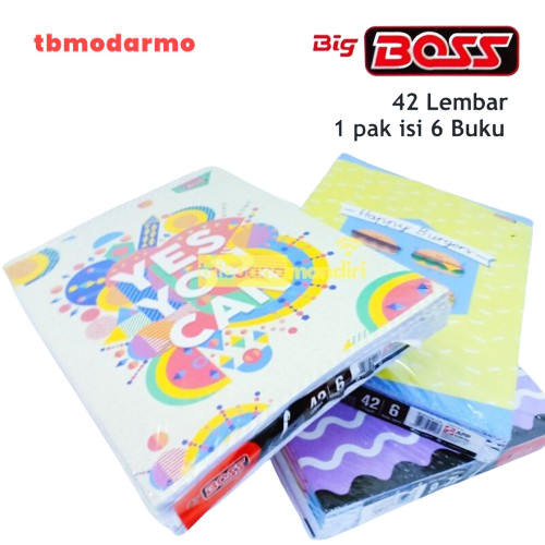 

TBMO ( 1 Karton ) Buku Tulis Big Boss 42 Lembar