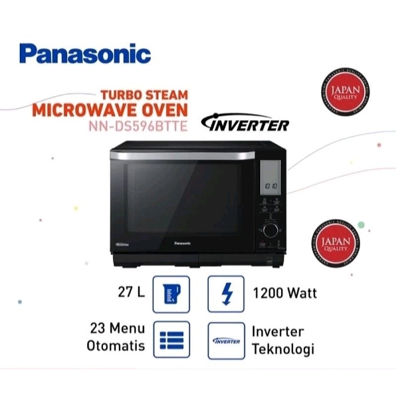 PANASONIC NNDS596BTTE Inverter Microwave Oven 27 Liter with Steam Combination NN DS596BTTE