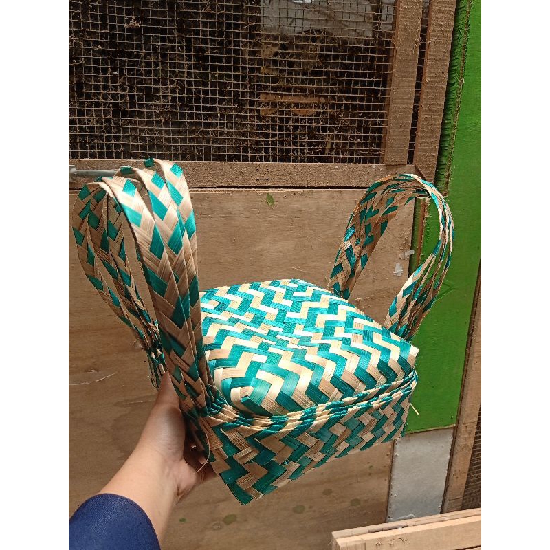 Besek Jinjing 18X18 20X20 Besek Warna Besek Jinjing Warna Besek Hias Anyaman Bambu