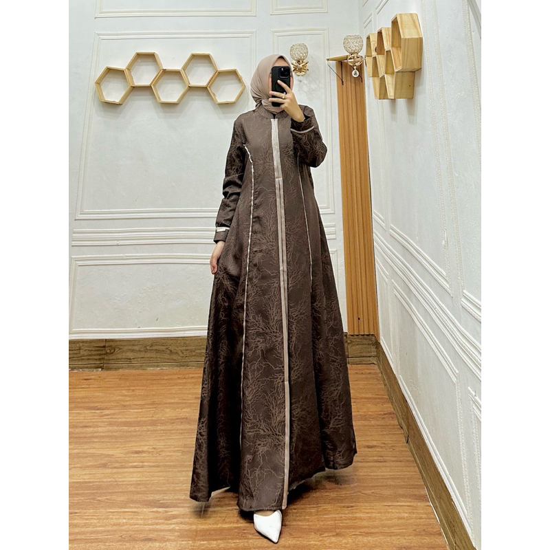 gamis fiara - jacquard marrie