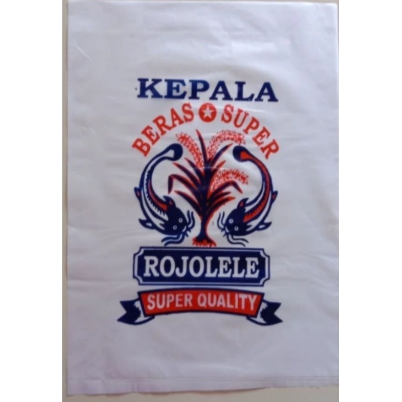 plastik beras 5kg sablon ROJOLELE isi 50