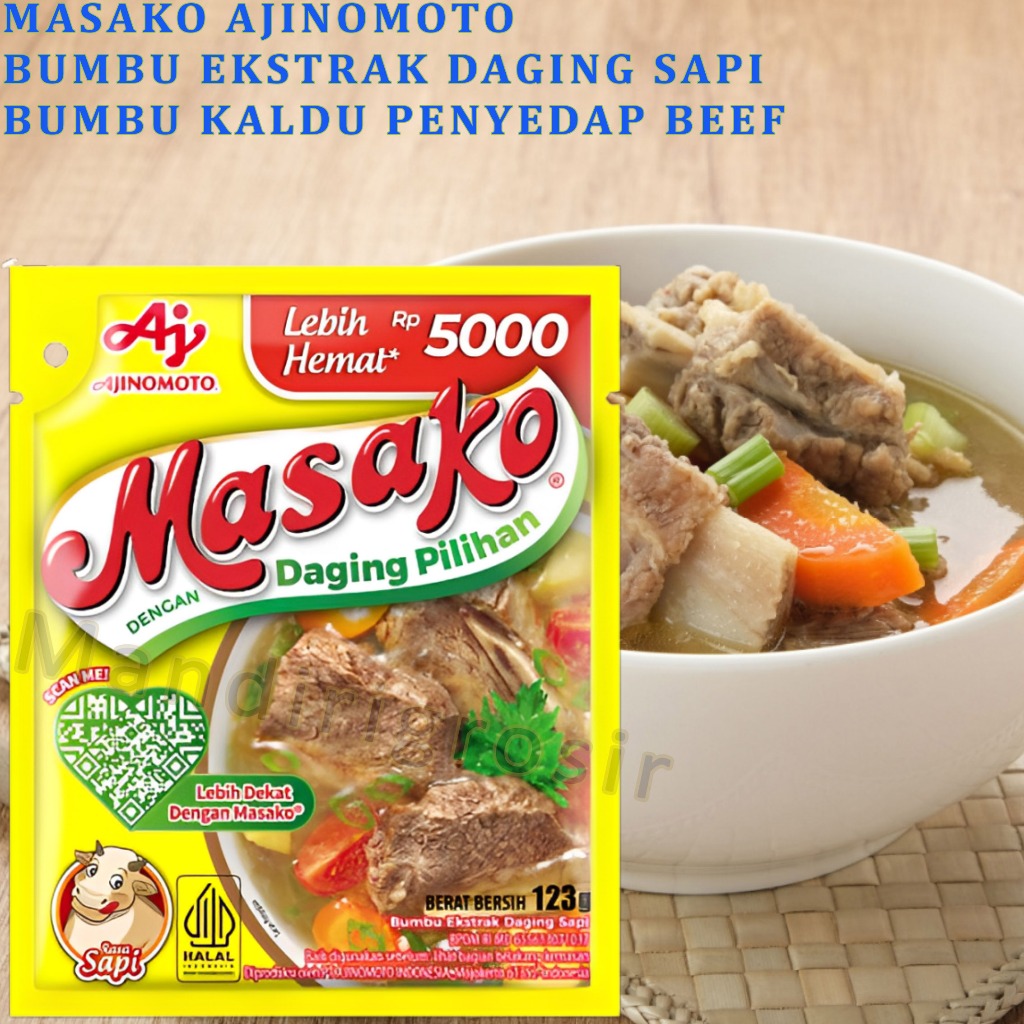 

Bumbu Ekstrak Daging * Masako * Bumbu Penyedap Rasa Sapi * 123gr