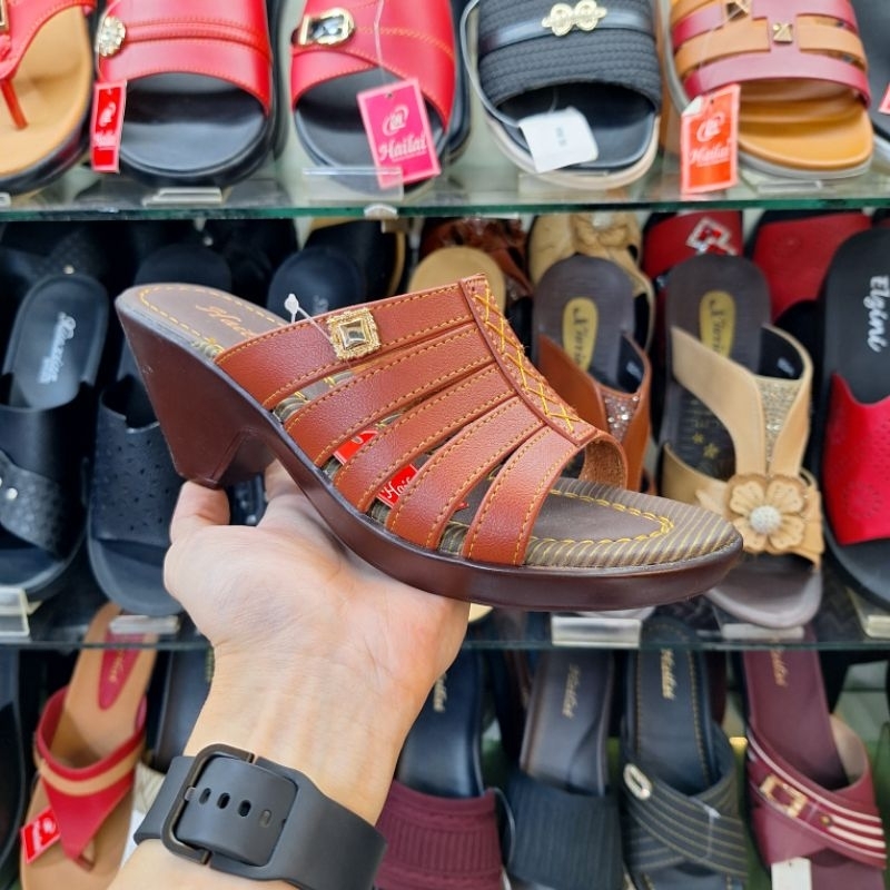 Sandal Wanita Hailai Bertumit Sandal Tapak Tinggi