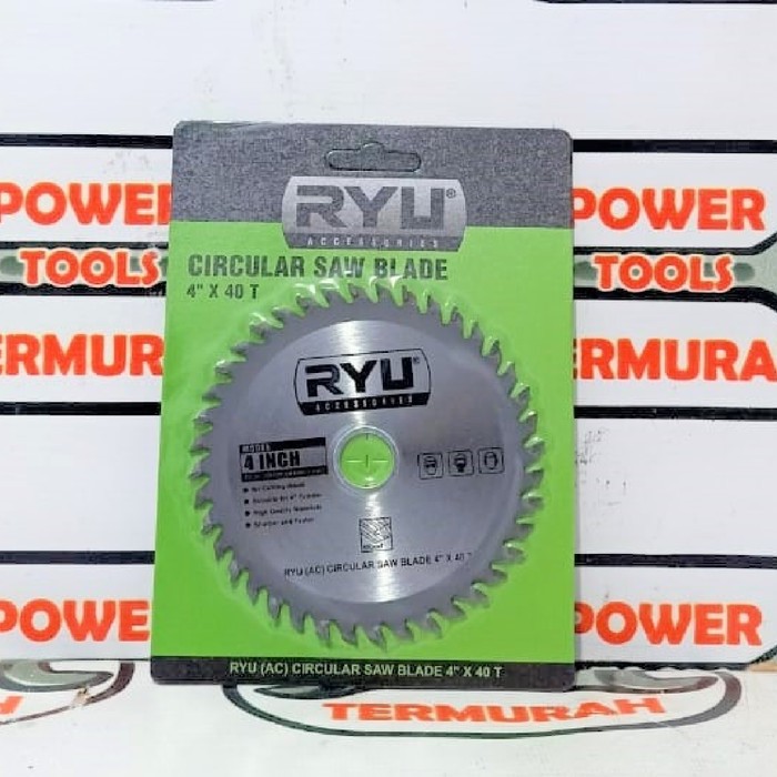 

Circular Saw Blade RYU 4"x40T Mata Gergaji Potong Kayu Multi Cutter 4