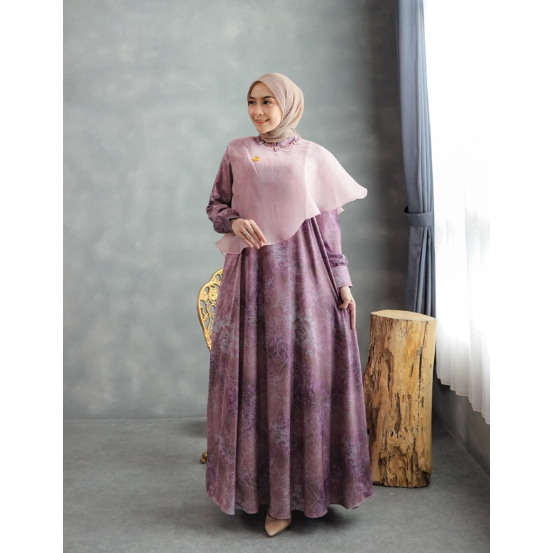 Nesya Dress by Hayfa Gamis Armani Silk