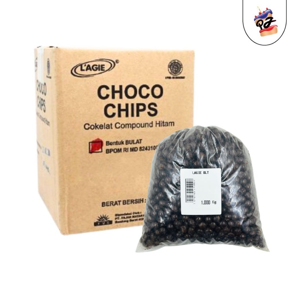 

COKLAT CHIP LAGIE BULAT KEMASAN CURAH 1 KG