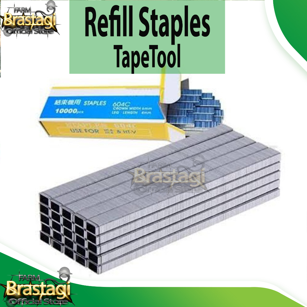 

Tapetool Refill Staples - Staples Isi Ulang Tapetool - Stapler berkualitas Khusus Untuk Pertanian