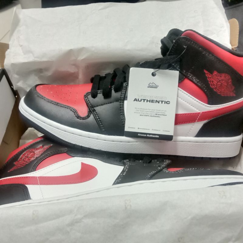 [NEW] AIR JORDAN 1 MID (Black : Fire-Red White)