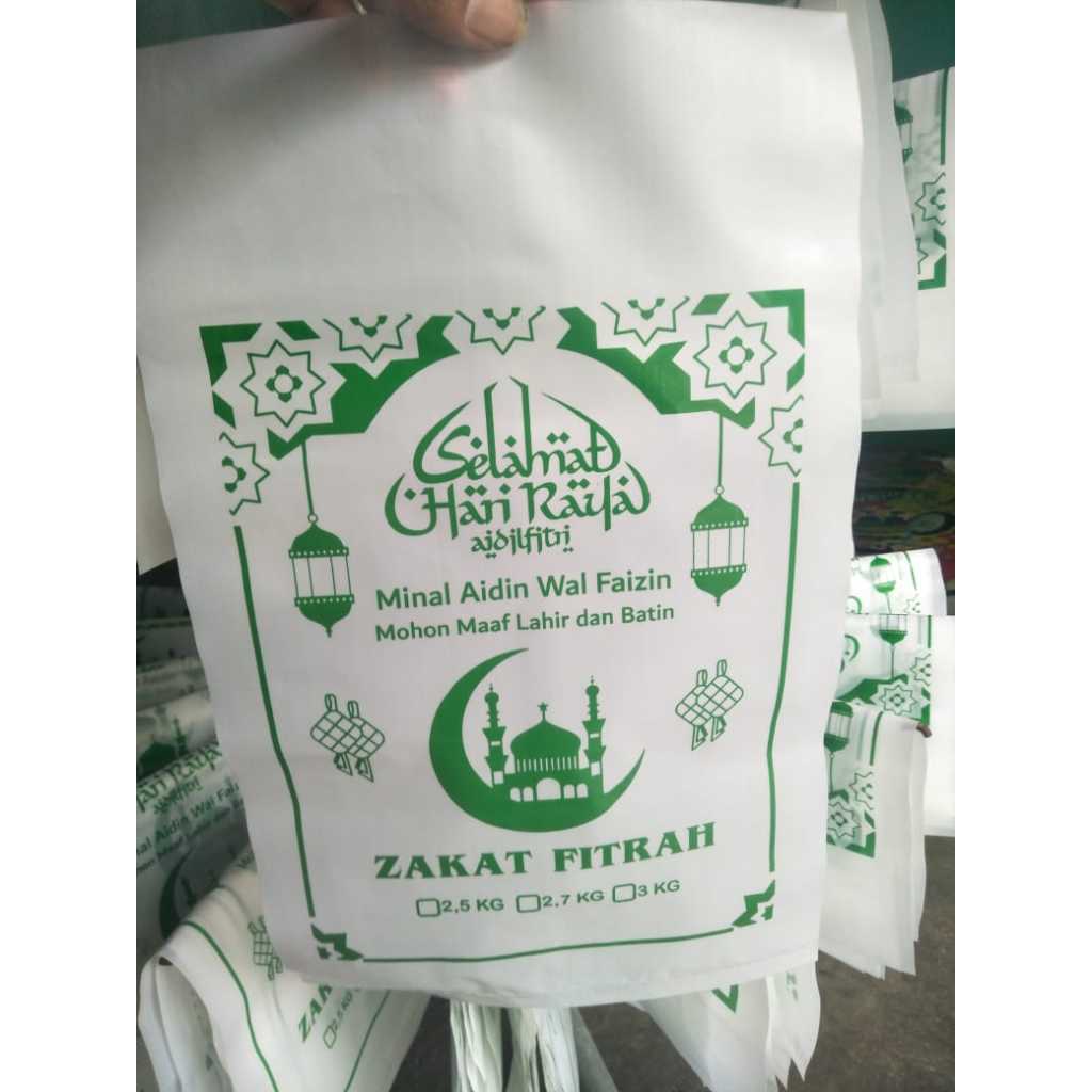 

Plastik beras idul fitri 3Kg sablon