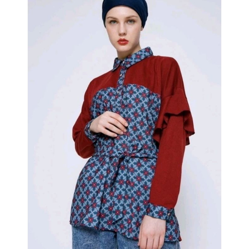 (NEW) KIMMY SWEATSHIRT MAROON by ALEZA LABEL