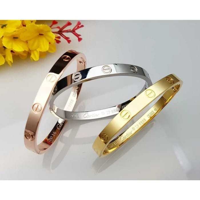 gelang cartier silver titanium gelang cartier Gold titanium gelang cartier RoseGold titanium