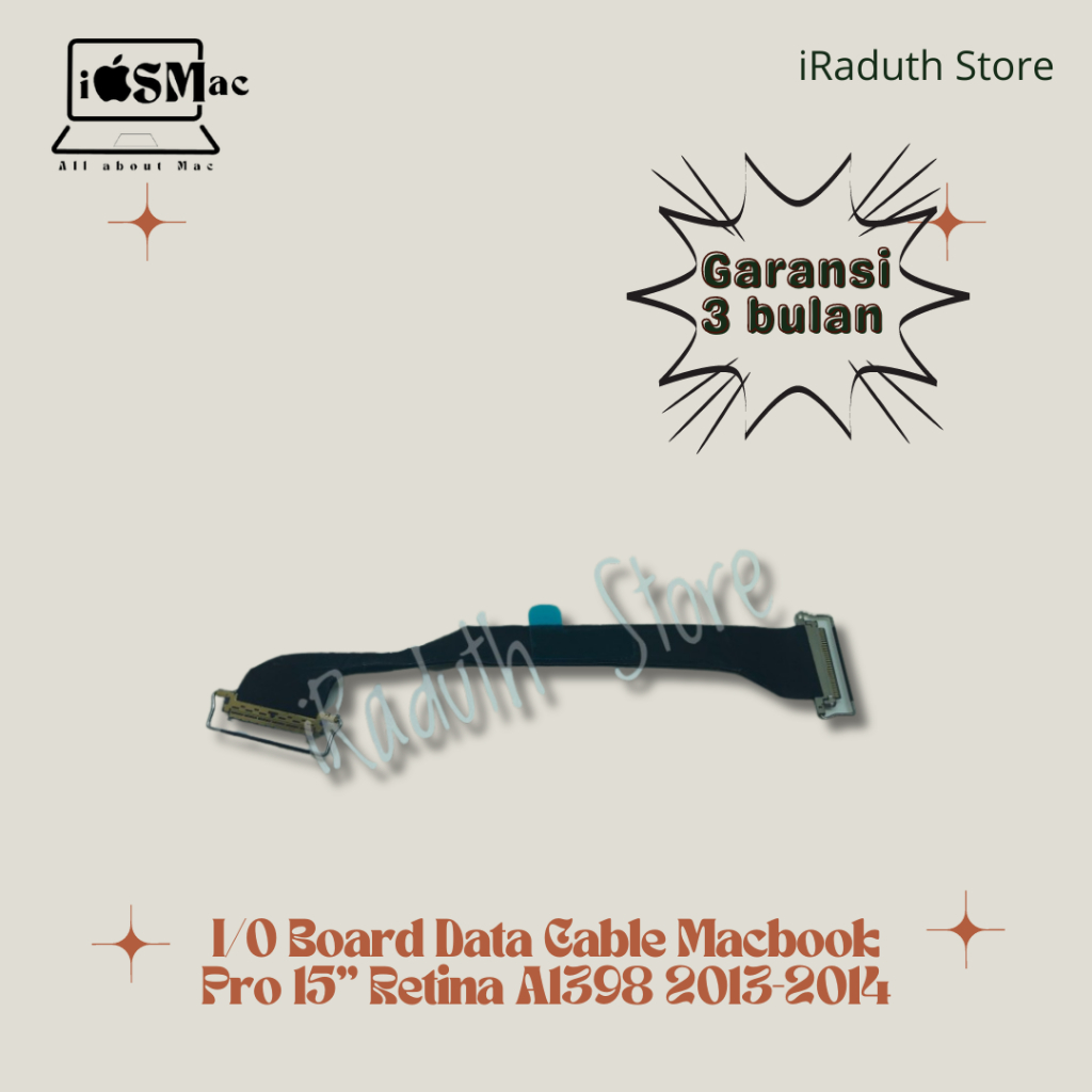 I/O Board Data Cable Macbook Pro 15” Retina A1398 2013-2014