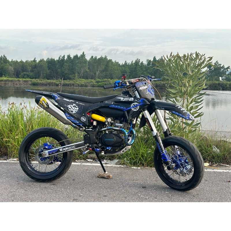 F4 NON BLUE LEHER U ALA TITANIUM | KLX | CRF | KENALPOT CEPAT