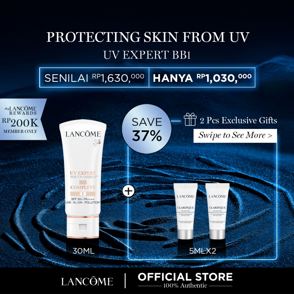 Lancome UV Expert BB Complete #1 White SPF 50+ PA++++ UVB - XL UVA - Pollution - 30ml - Sunscreen - Sunblock