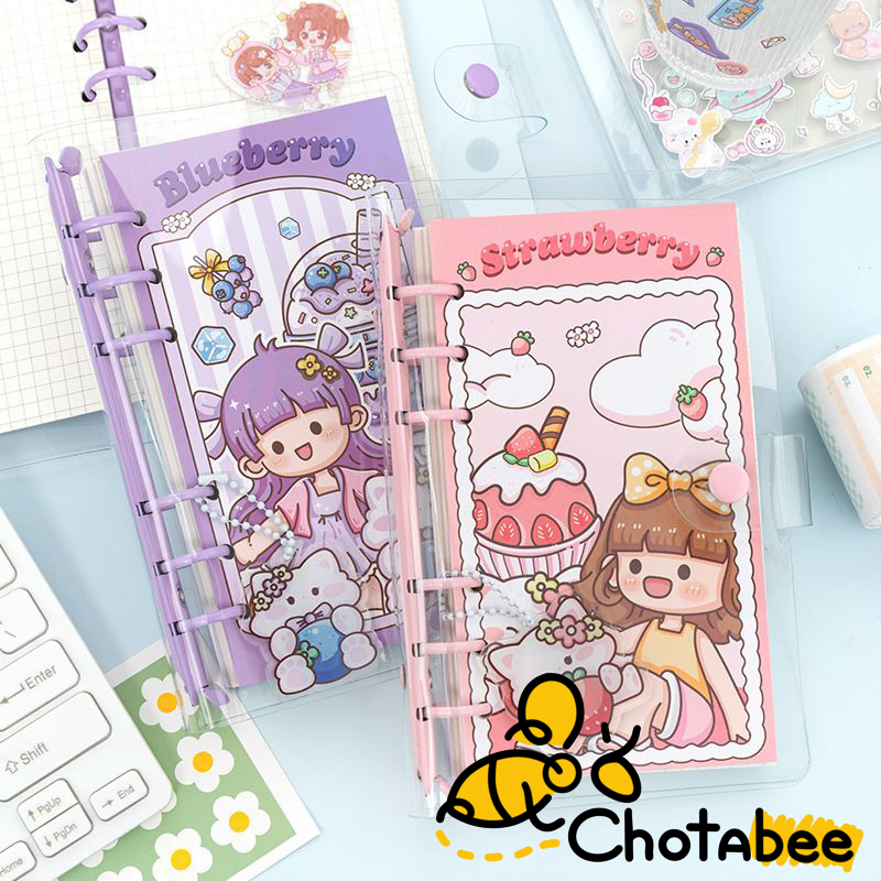 

(G) Buku Binder A6 Notebook Sanrio Jurnal Kit Buku Catatan Kartun Isi Ulang Loose Leaf Murah