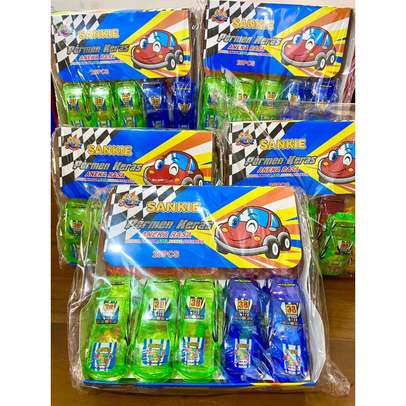 

permen karakter aneka rasa model mobil balap isi 20