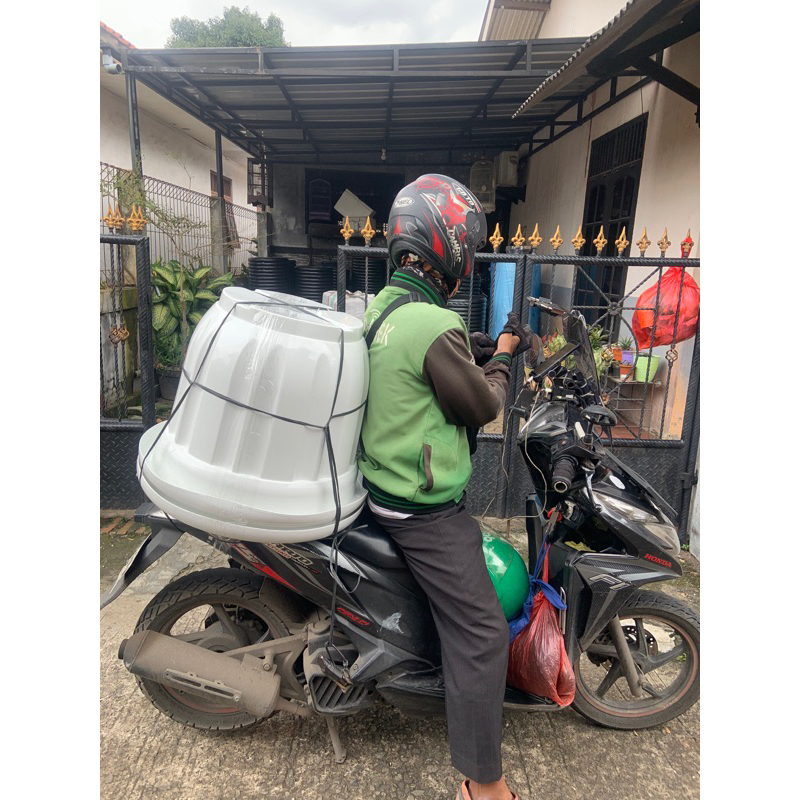 Oppashop_ Pot Tanaman Besar 60 Cm Putih Untuk Tambulampot / Pot Jumbo