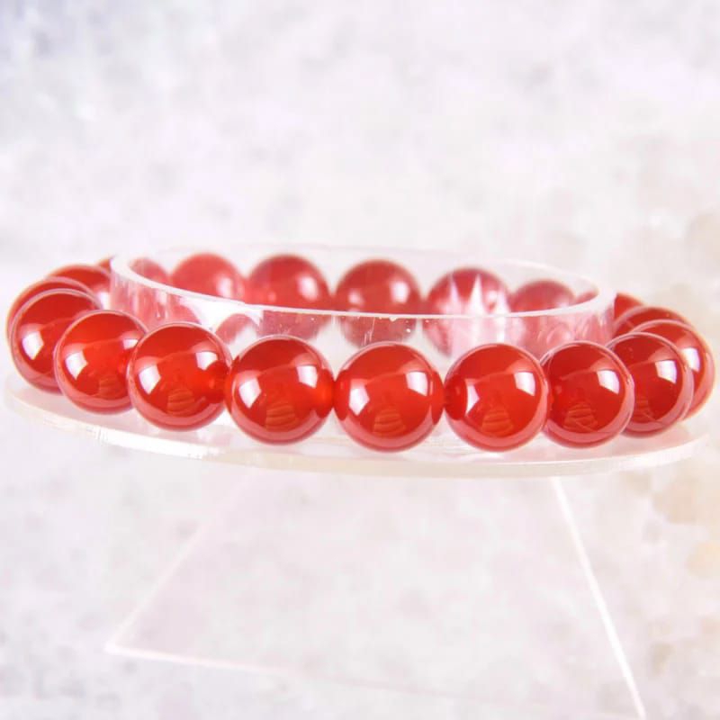 Gelang Kesehatan Batu Giok Siam Merah Oryginal Fengshui