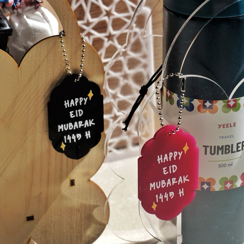 

Hang tag dan Box Hampers Lebaran Akrilik by Yeele