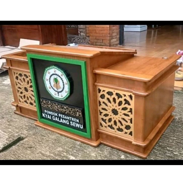 Meja Majlis Mimbar Lesehan pengajian minimalis jati