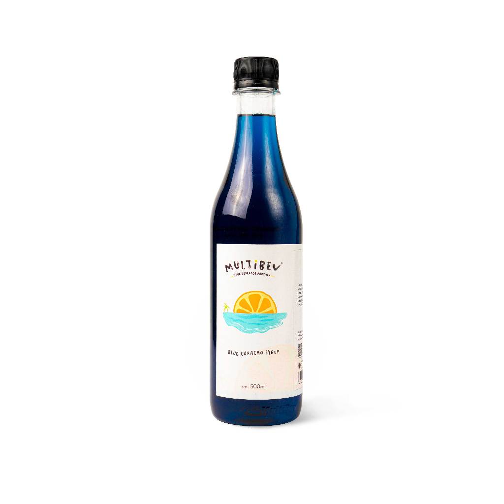 

MultiBev - Minuman Sirup Blue Curacao Bottle 500ml - Minuman Halal Kekinian ala Kafe