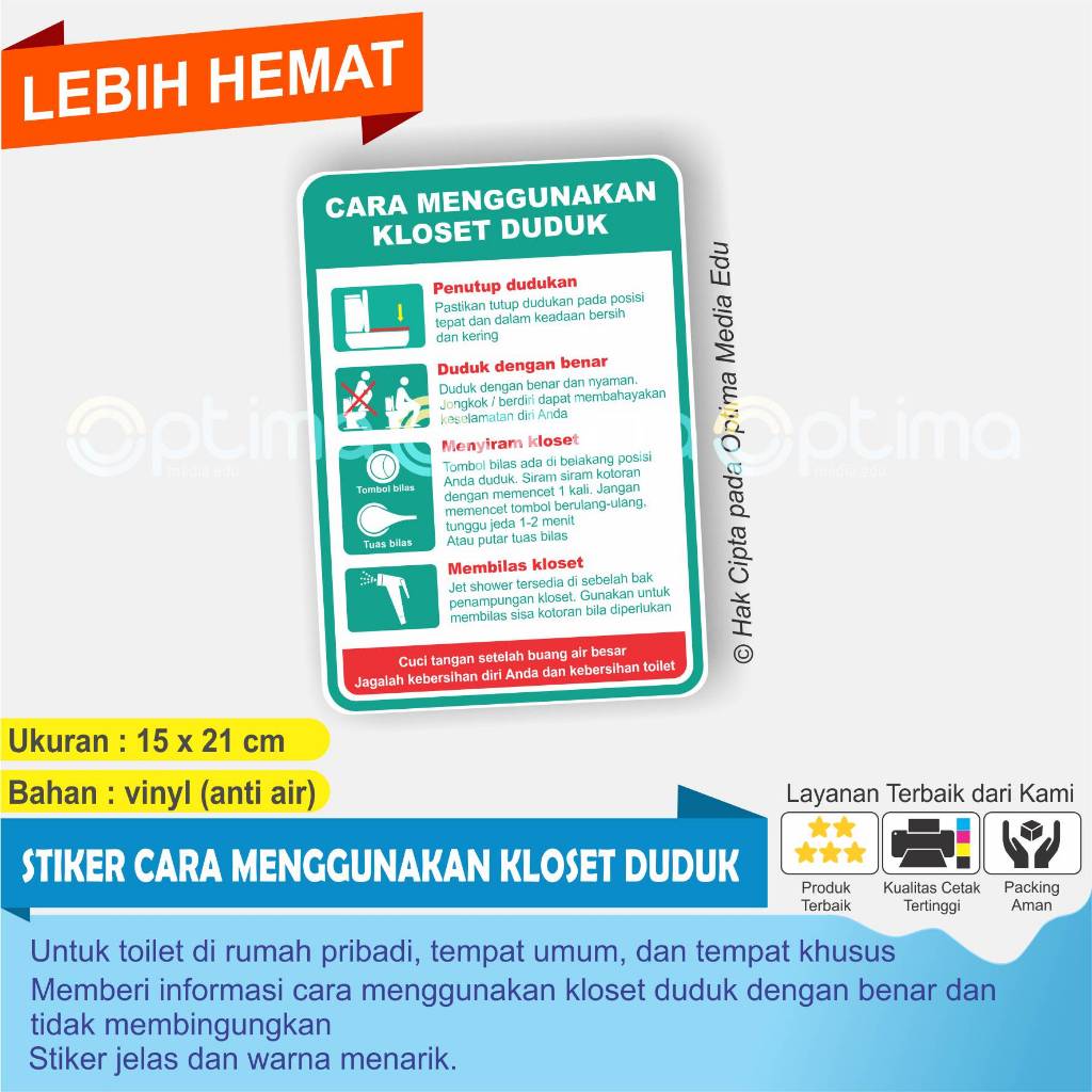 

CETAK STIKER CARA MENGGUNAKAN KLOSET DUDUK