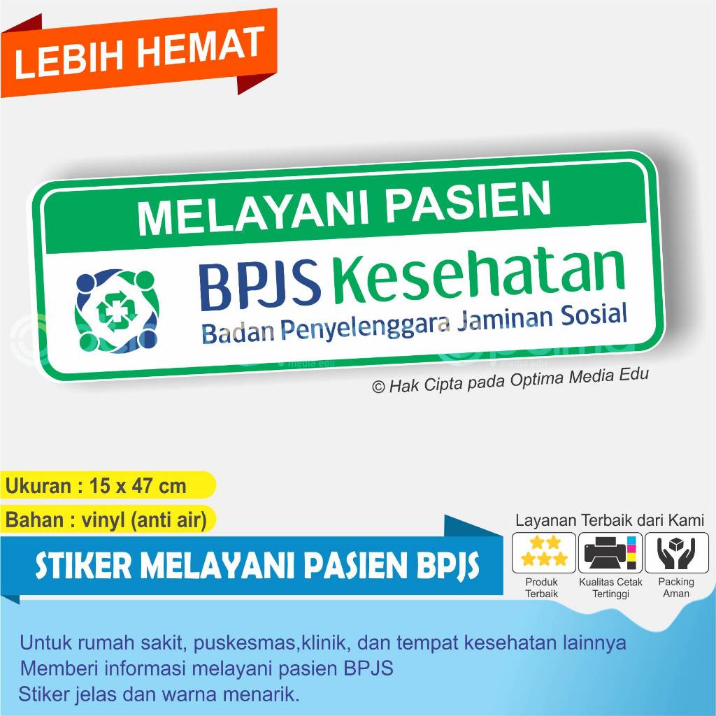 

CETAK STIKER TULISAN MENERIMA PASIEN PESERTA KESEHATAN UNTUK KLINIK RS PUSPESMAS