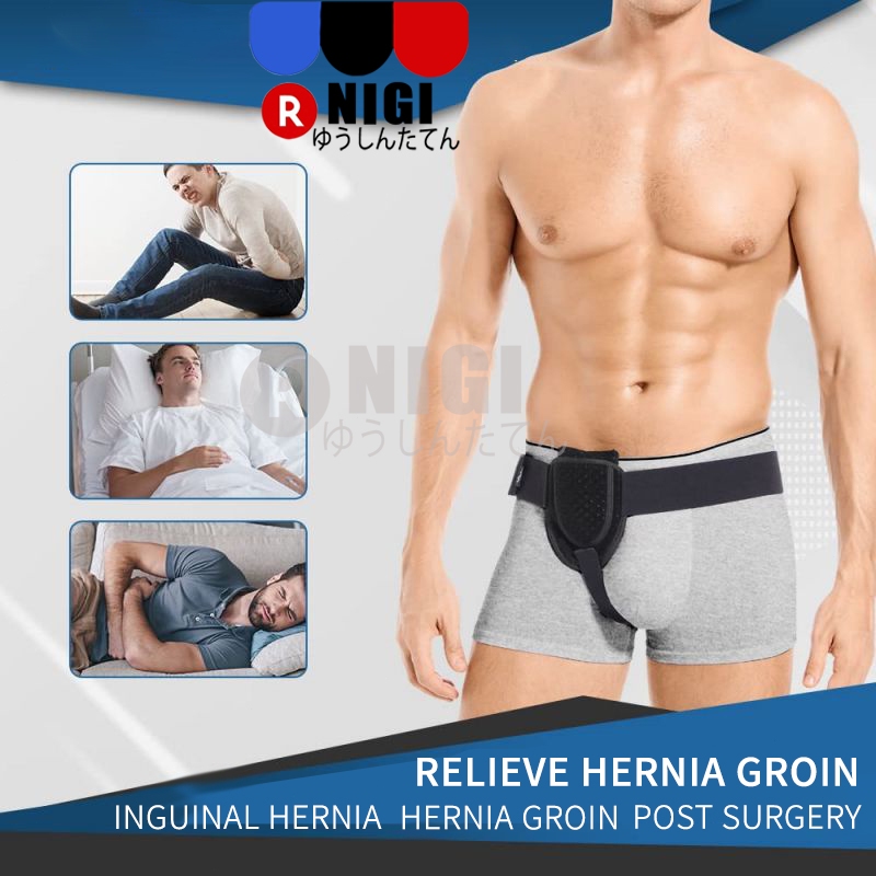 NIGI Sabuk Hernia Pria/Terapi Hernia Belt Pria /Sabuk Supporter Hernia