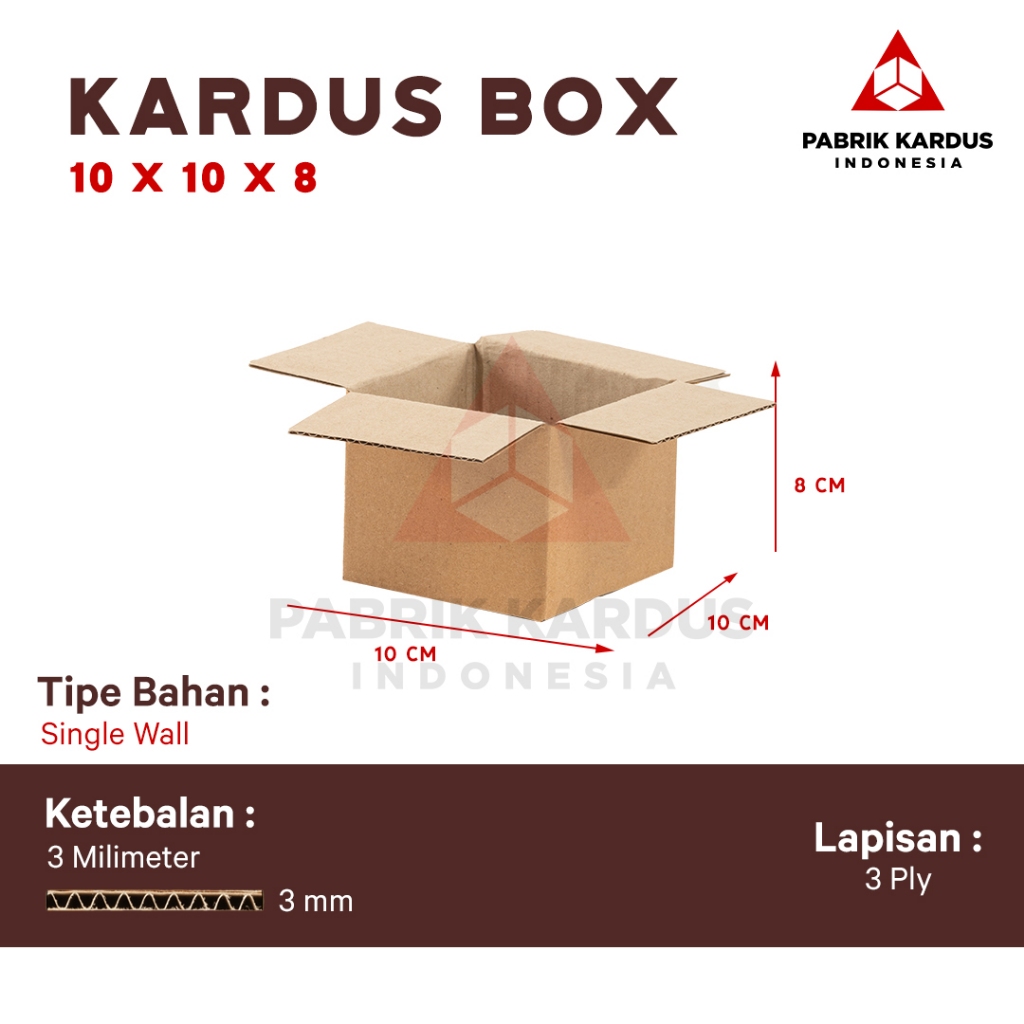 

Kardus Pindahan Single Wall 10x10x8 Dus Polos