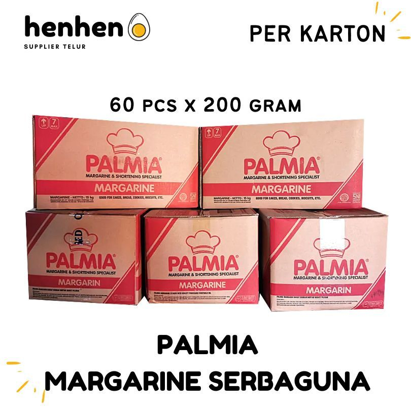 

PALMIA MARGARIN 200 GRAM PERKARTON ISI 60 PCS