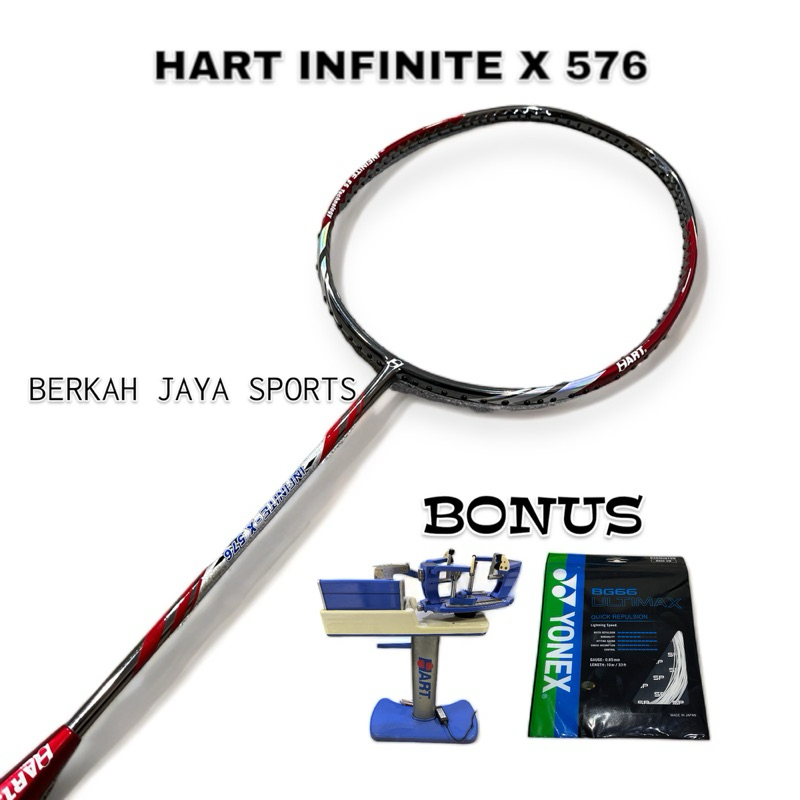Raket Hart Infinite X 576 Red 100% Original Bisa COD Seluruh Indonesia