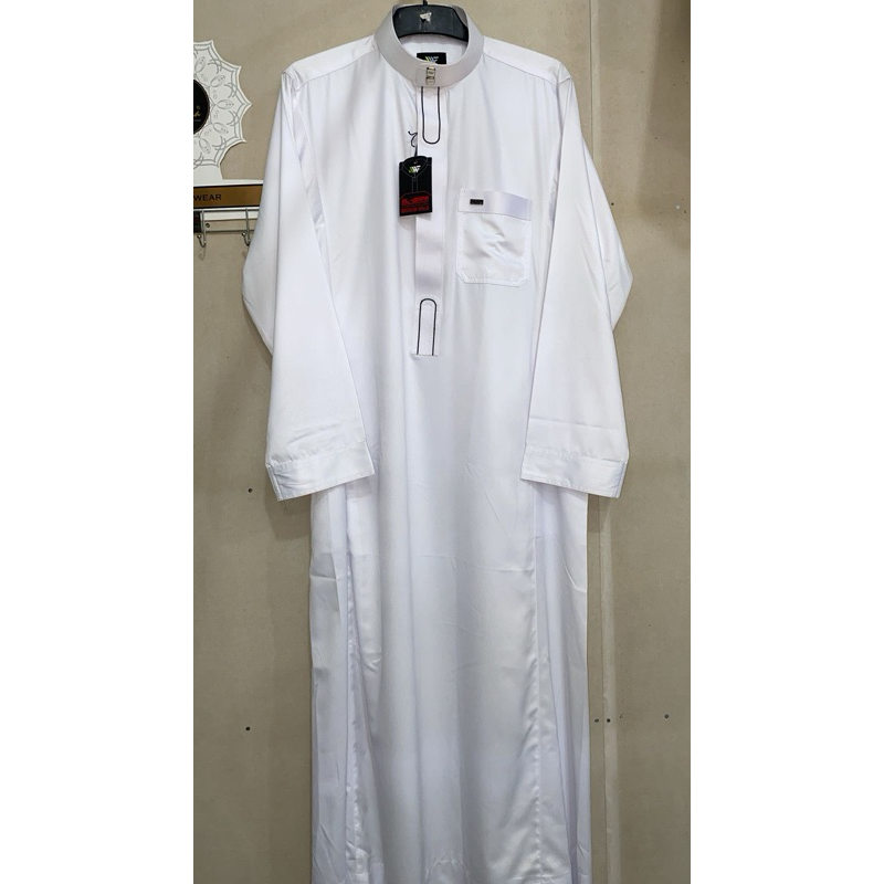 Gamis Putih Pria Dewasa - Al Wafa lengan panjang