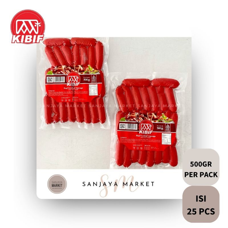 

KIBIF SOSIS MERAH BEEF COCKTAIL SAUSAGE 500gr