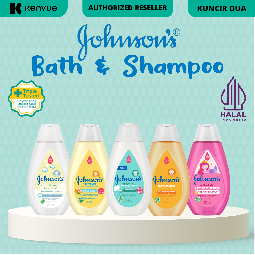 Johnson's Baby Wash 200ml Sabun Cair Mandi Botol