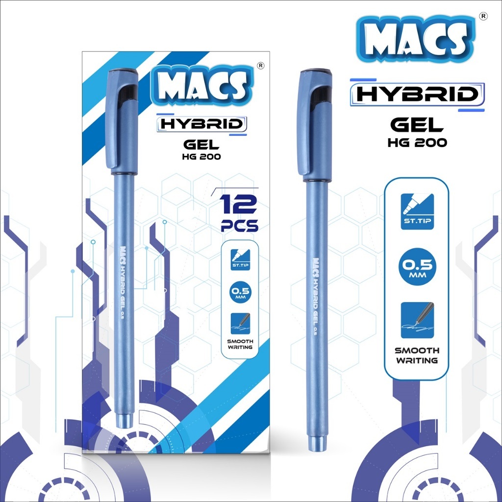 

Pulpen Macs Hybrid GEL HG-200 (1pack isi 12)