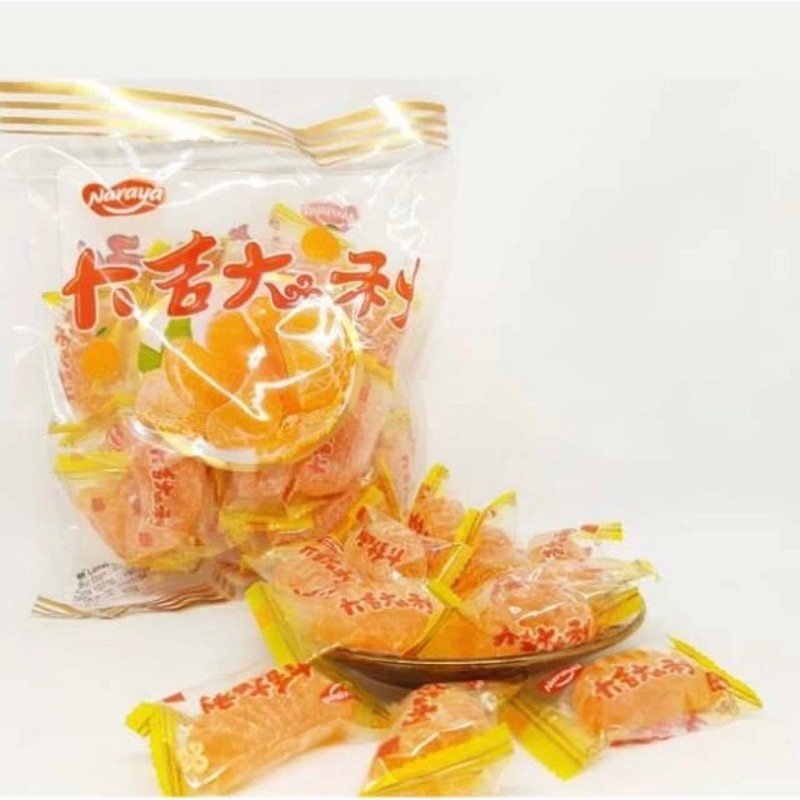 

PERMEN JELI JERUK (MANDARIN ORANGE JELLY CANDY) CHEN LIANG JI/ HONG MAO