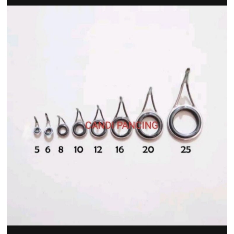 Ring guide set kolongan joran 8pcs