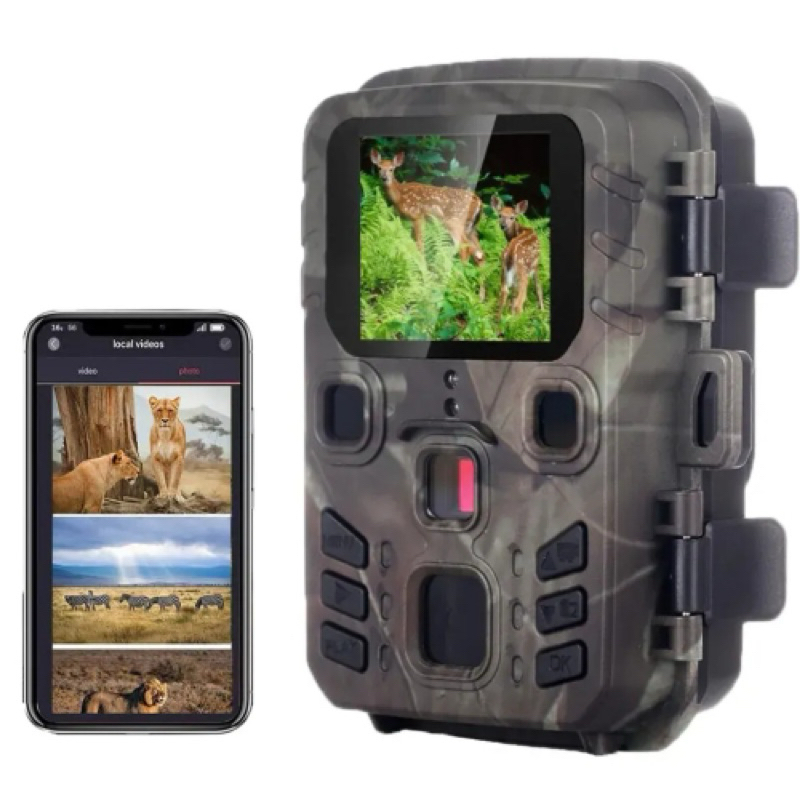 Puluz Full HD 1080P Trail Kamera Pengintai Hewan Liar Observasi MiNi 301 20MP Hunting Trail Camera W