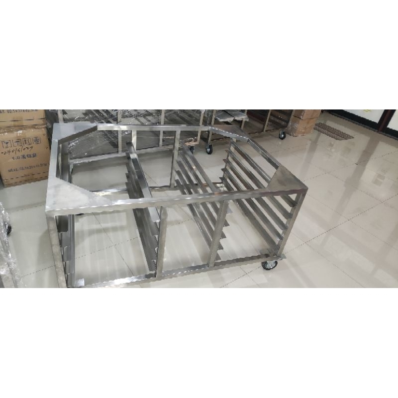 Meja Oven 1Deck 2tray Full stainless Oven 10 Tray  Getra, Crown, Fomac,dan jinmate