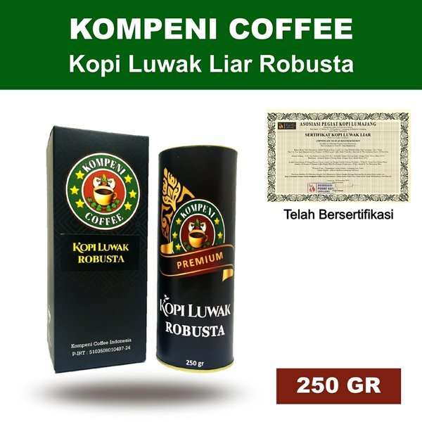

Kopi Luwak Robusta 250gram - Kompeni Coffee