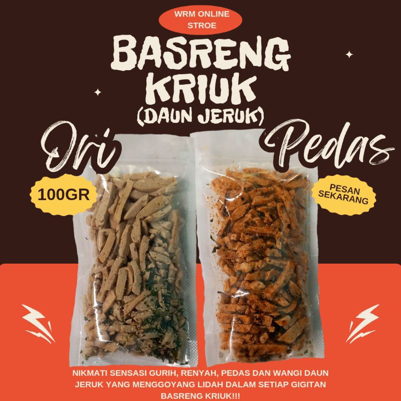 

BASRENG VIRAL, BASRENG KRIUK DAUN JERUK 100GR, DISKON RAMADHAN