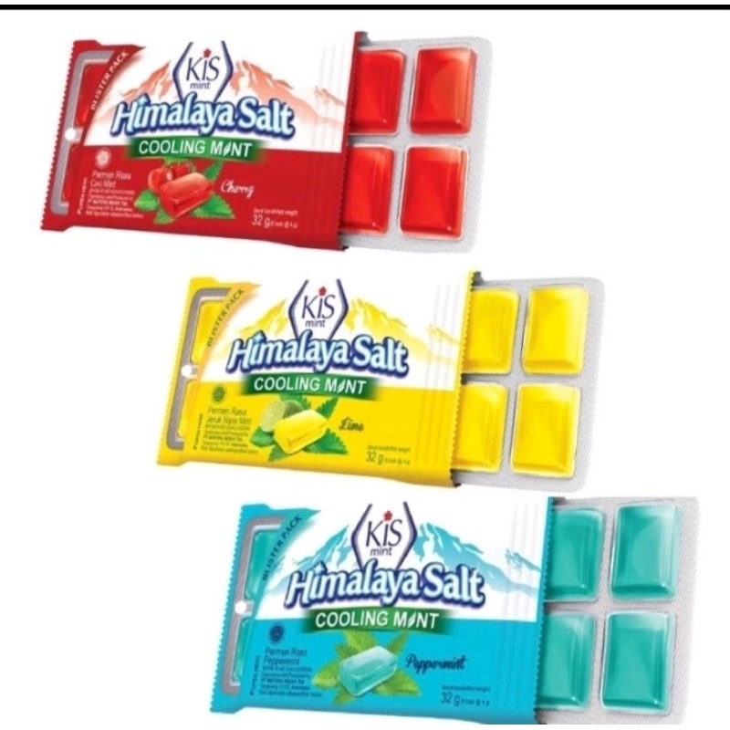 KISS HIMALAYA SALT COOLING MINT CANDY CHERRY/LIME/PAPERMINT 32g