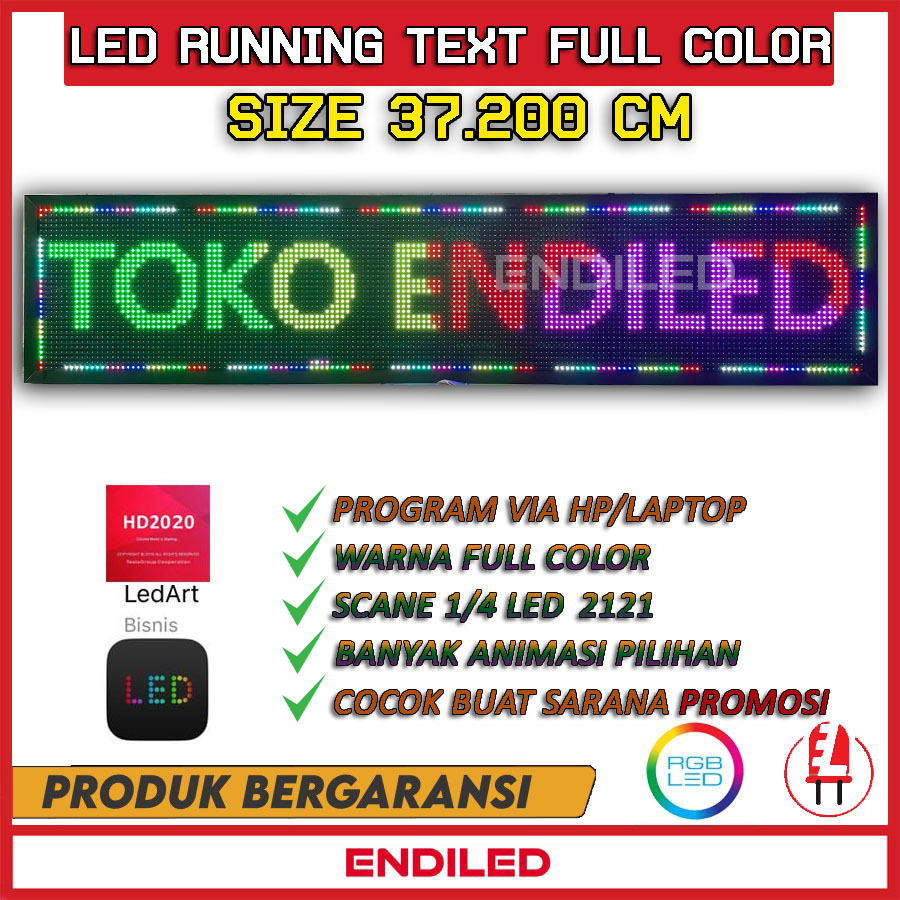 Led running text full color outdoor wifi