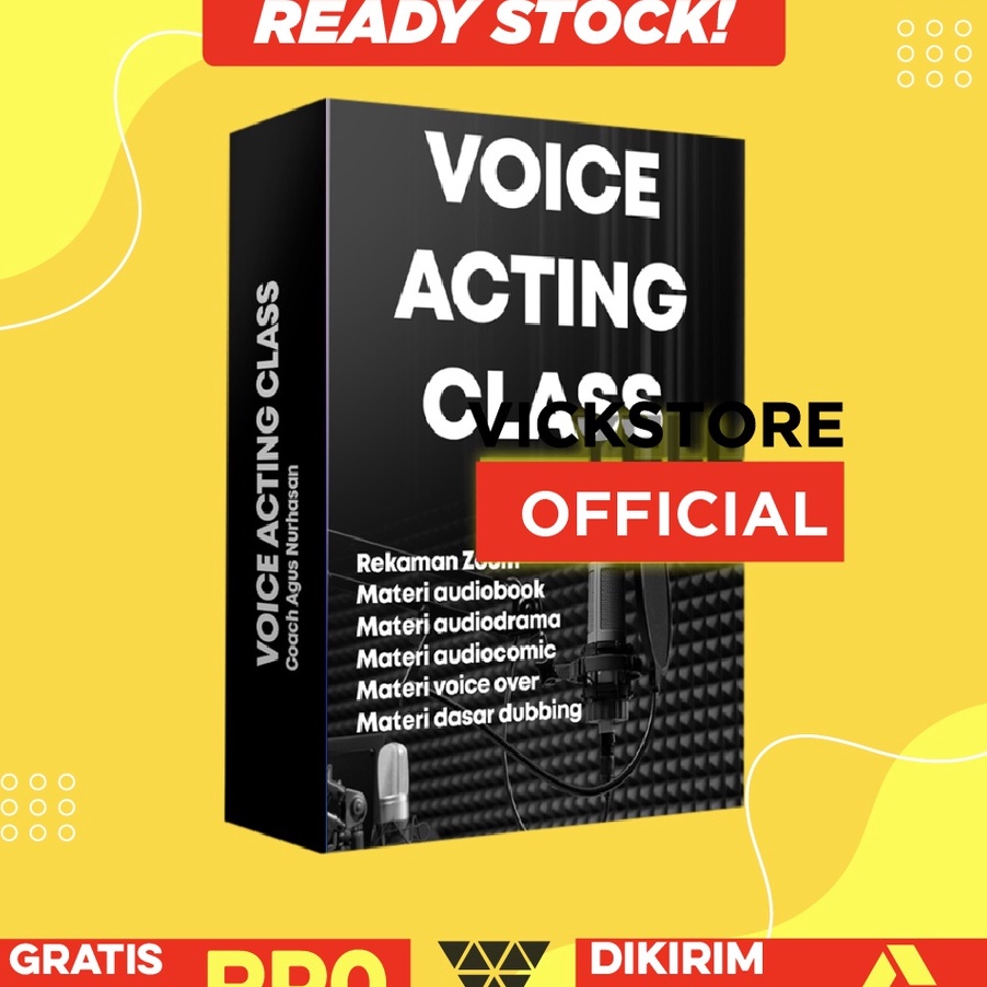 Flash VOICE ACTION CLASS  LENGKAP BELAJAR JADI VOICE ACTOR DUBBER VOICEOVER PENGISI SUARA HANDAL