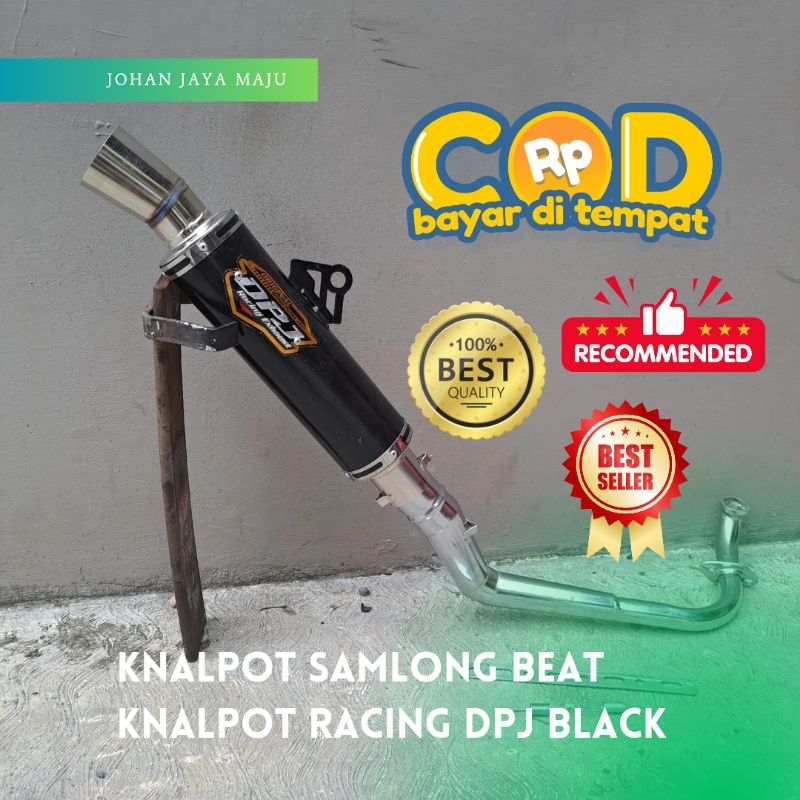 Knalpot DPJ Black Beat ESP, Beat Fi, Beat Pop, Beat Street, Beat Deluxe, Beat CBS, Beat Karbu