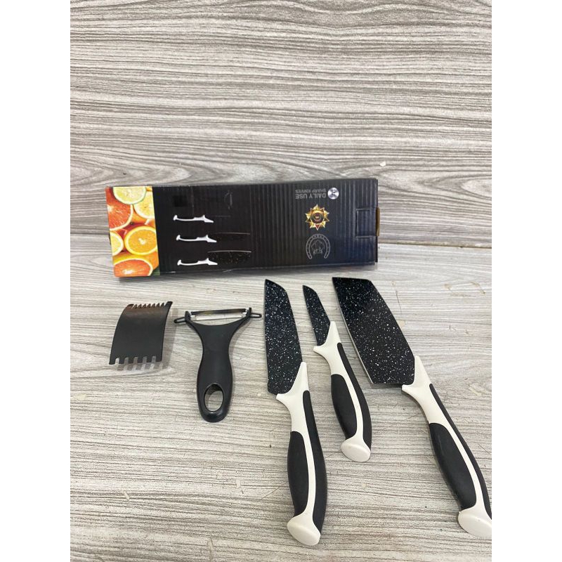 Pisau Set Hitam Batu Maifan