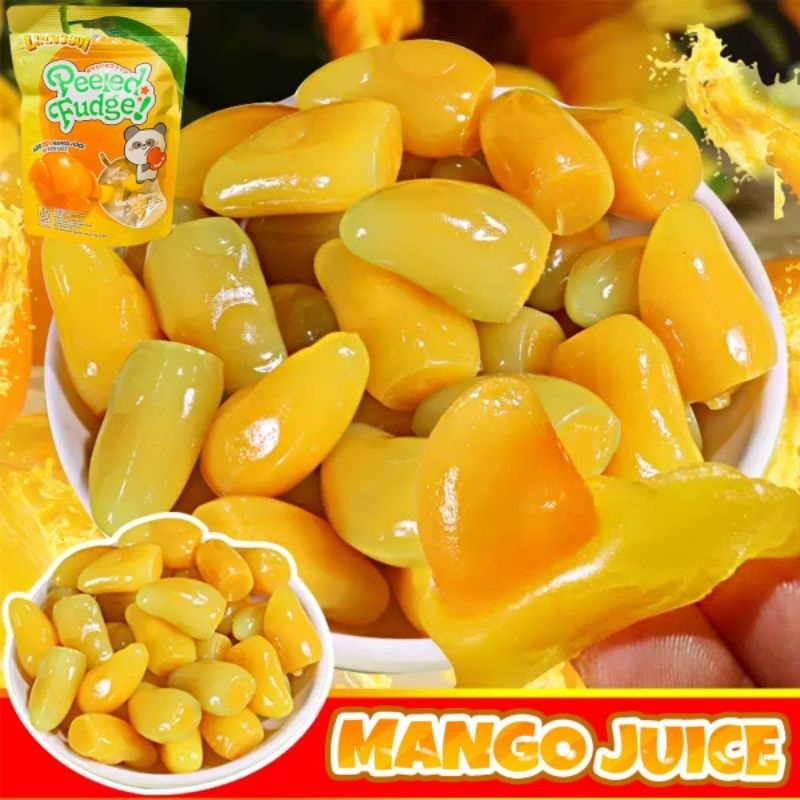 

Gummy Peeled Fudge Mango Lianggui Jelly Fruit Kenyal 108 gr / Permen Jelly Yupi Viral