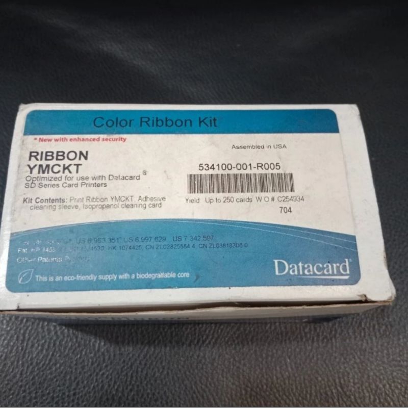 Ribbon color YMCKT 534100-001-R005 untuk Datacard SD160